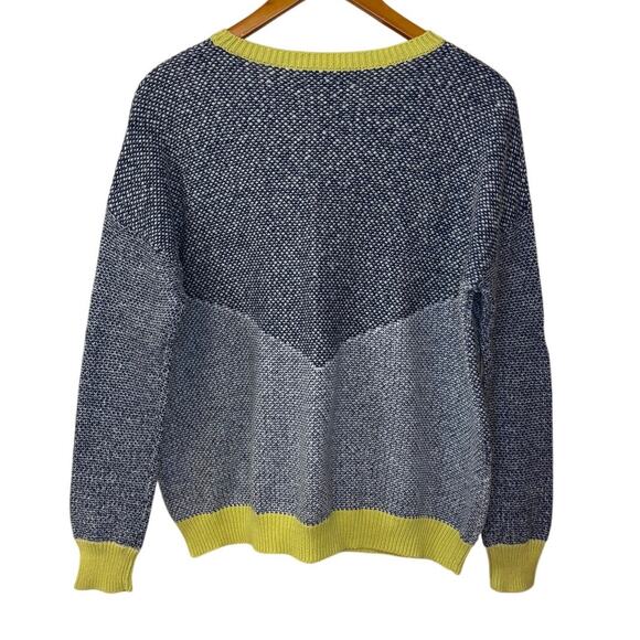 Not For Sale Trouve Sweater Women Medium Blue Preppy Academia Mohair Blend - Picture 5 of 11